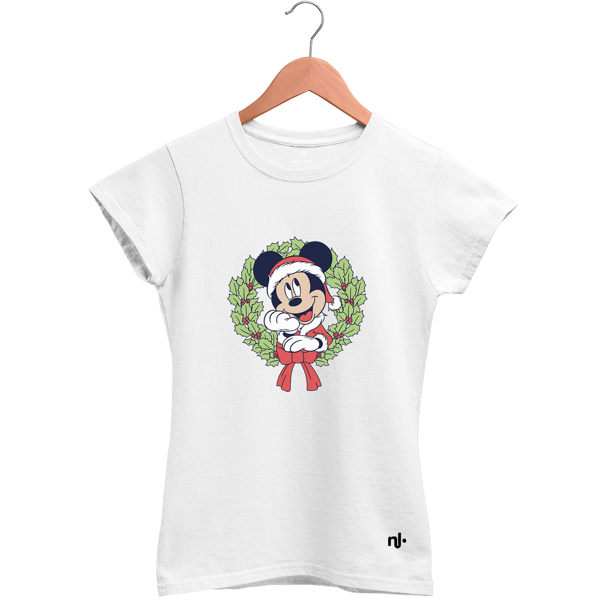 Camiseta Feminina Babylook Guirlanda