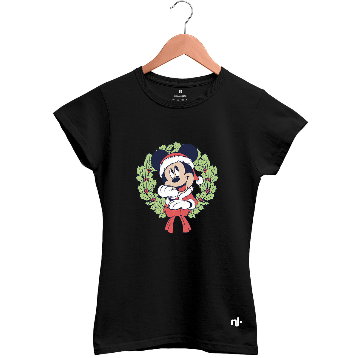 Camiseta Feminina Babylook Guirlanda