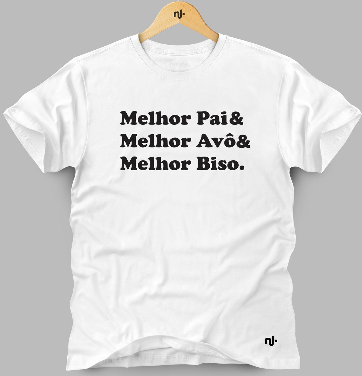 Camiseta Masculina - Melhor Pai& Melhor avô & Melhor Biso