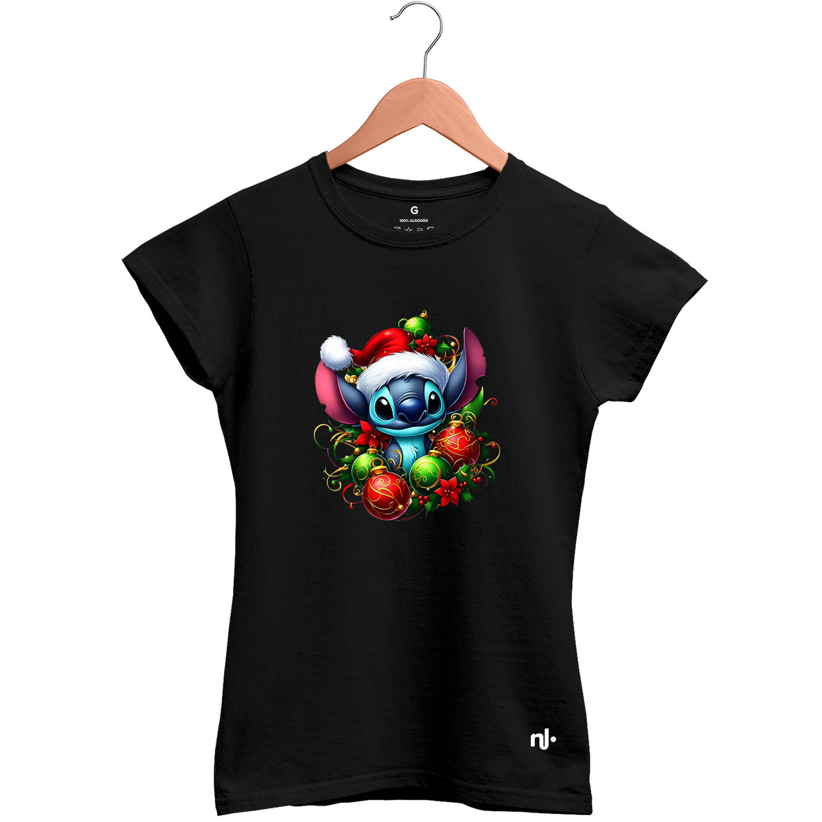 Camiseta Feminina Babylook Personagem Natal