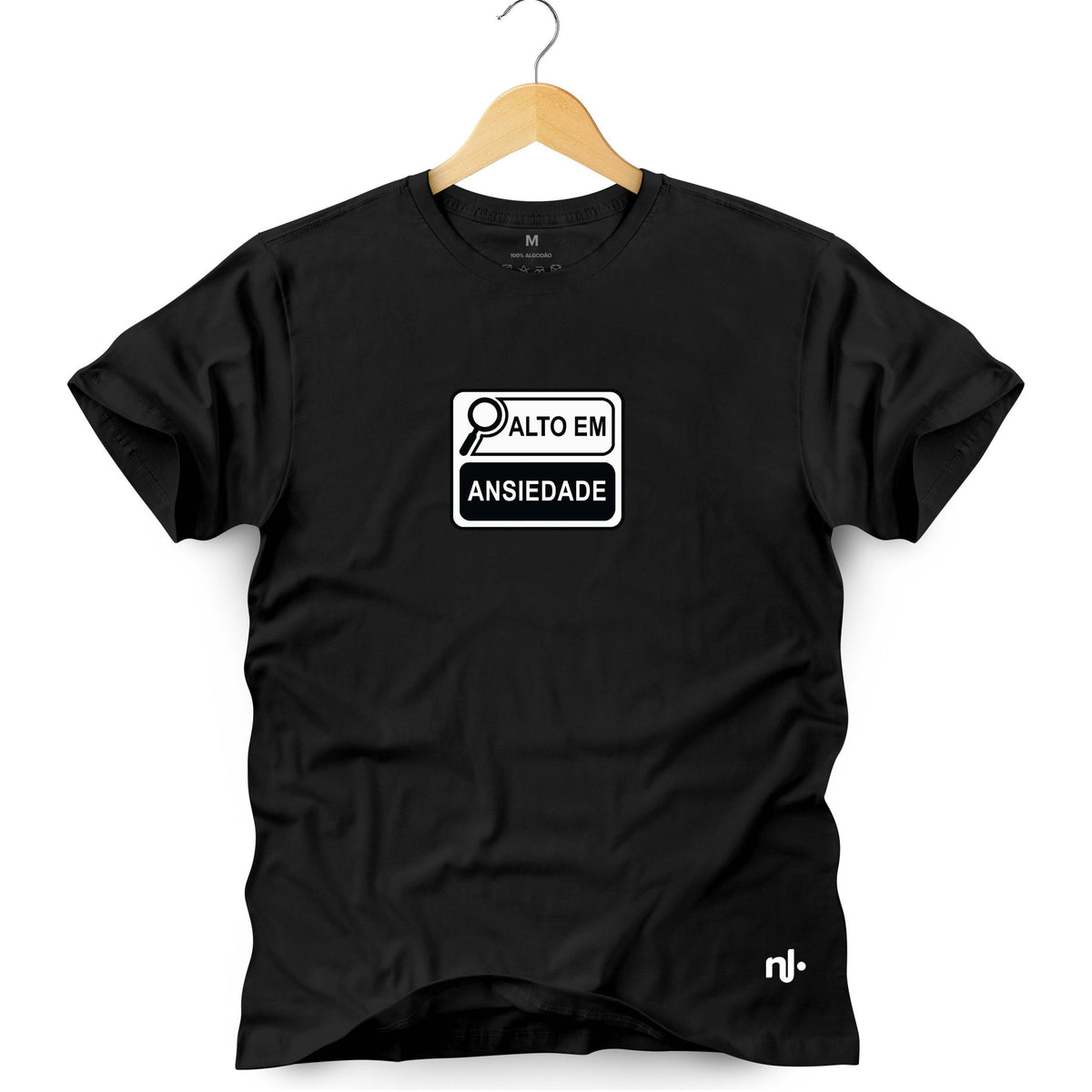 Camiseta Masculina Alta em Ansiedade