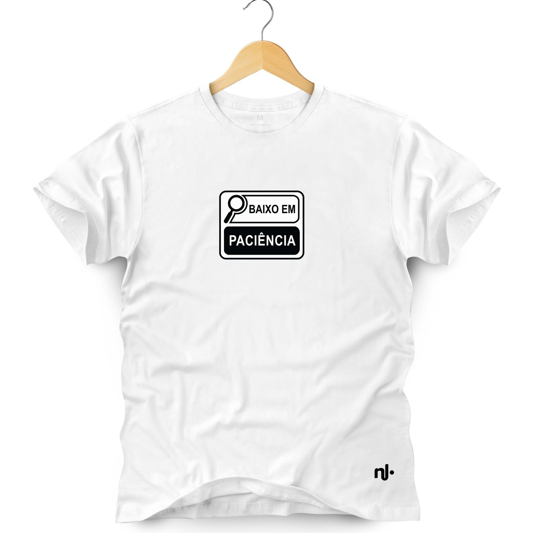 Camiseta Masculina Baixo em Paciência