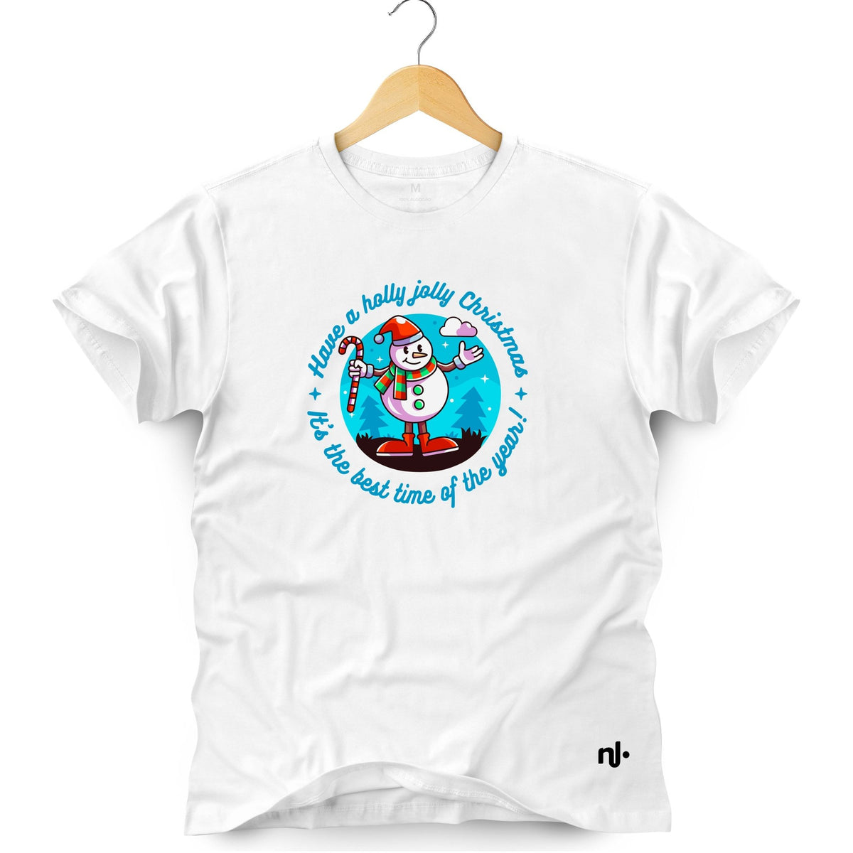 Camiseta Masculina Boneco de Neve