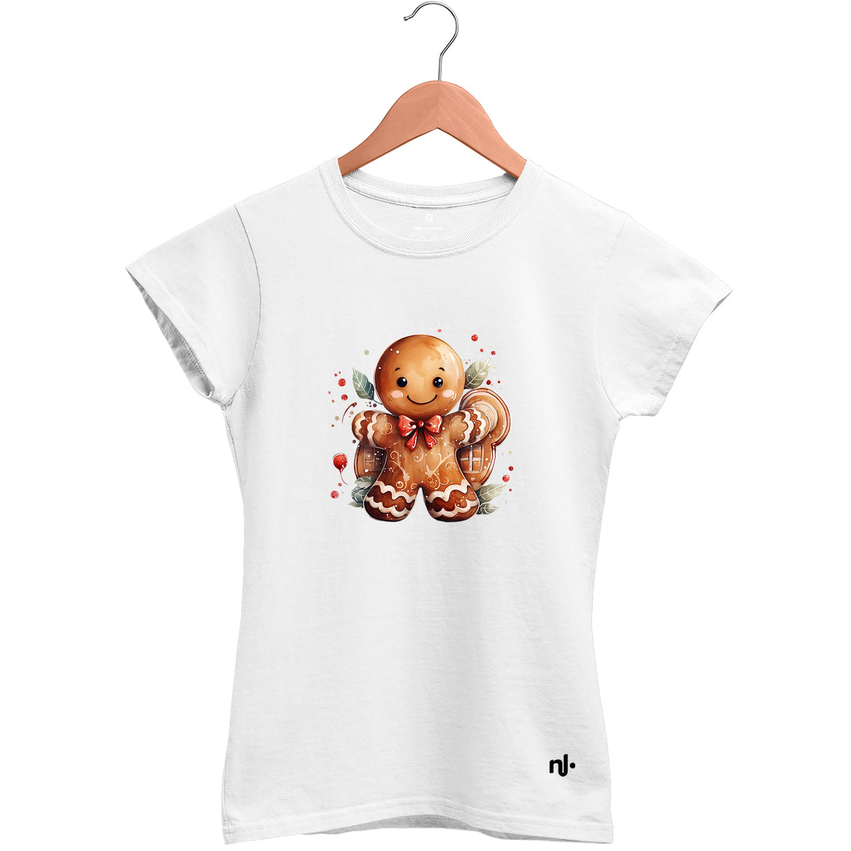 Camiseta Feminina Babylook Cookies