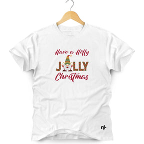 Camiseta Masculina Holly Jolly Christmas