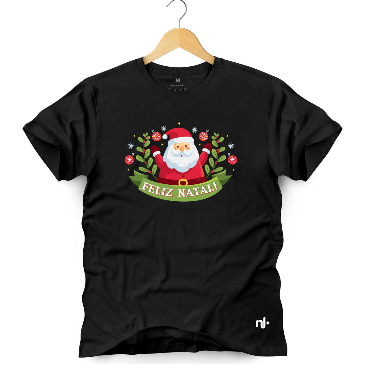 Camiseta Masculina Faixa Noel