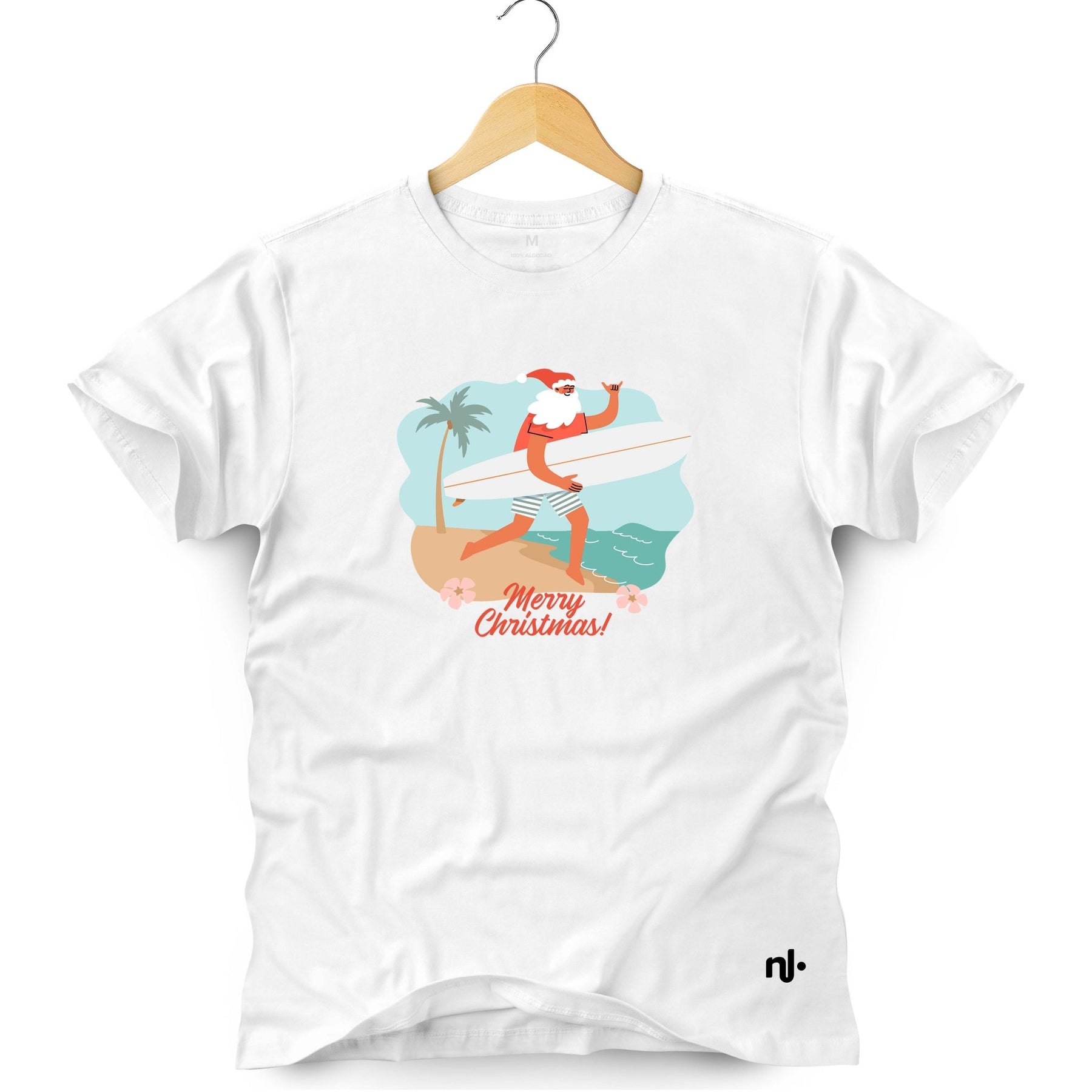 Camiseta Masculina Noel Surfista