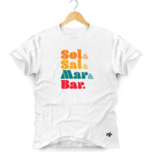 Camiseta Masculina - Sol& Sal& Mar& Bar